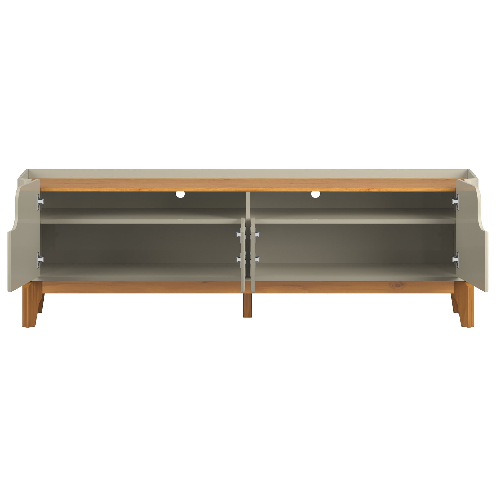 Rack ate 75" Flip 1.8 Off White/Cinamomo - PATRIMAR - Imagem 2