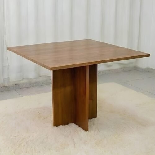 Mesa Salinas 90 (Tampo Dakota s/ vidro) Cinamomo - CEL MÓVEIS