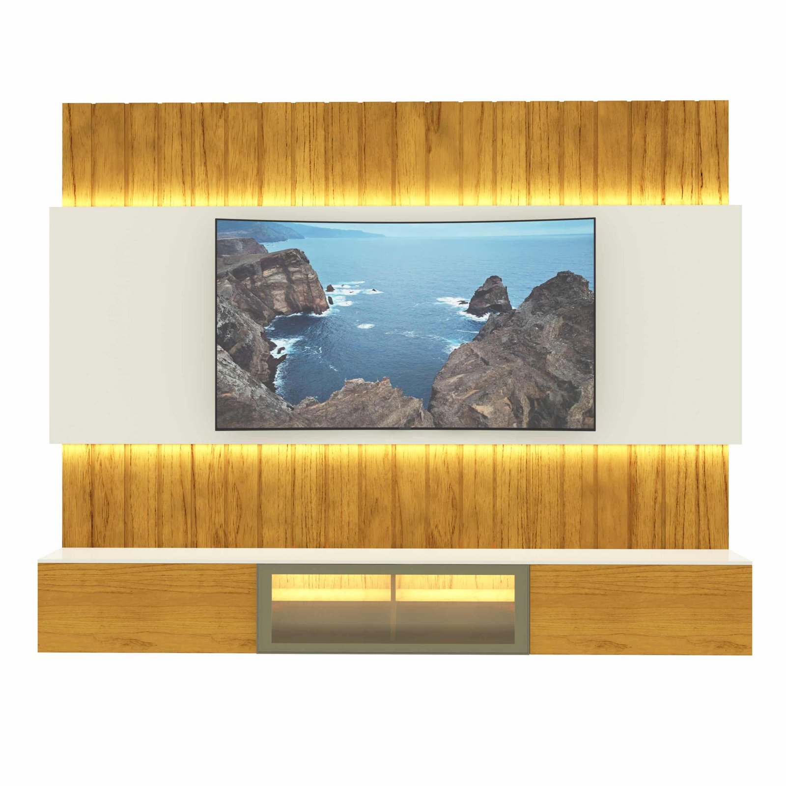 Home Suspenso até 85″ Soberano Reflecta 230 Naturale/Off White – GELIUS - Imagem 6