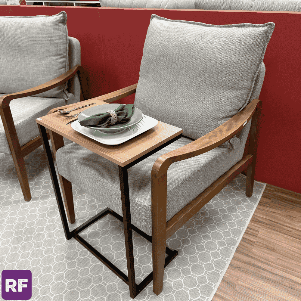 Mesa de Apoio Canela/Preto Fosco LI025 - Kappesberg - Imagem 3
