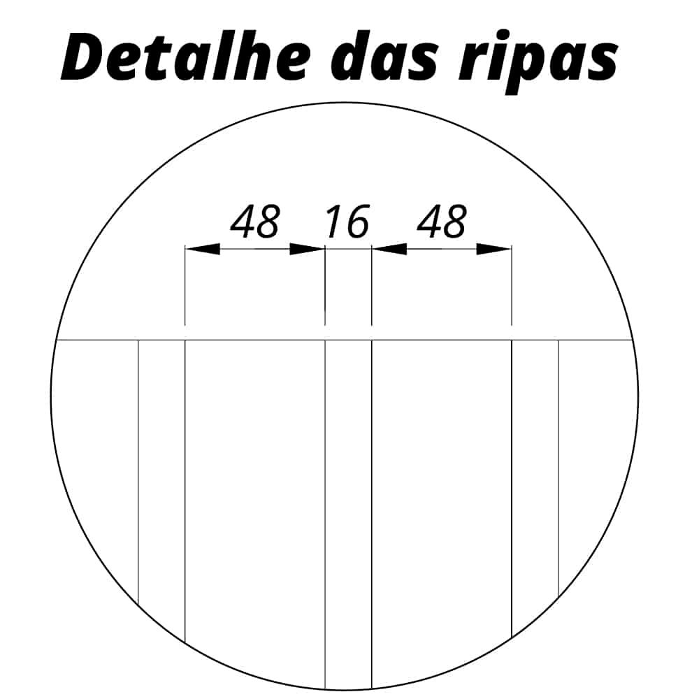 Placa Painel Ripado(Extensao)Nobre 49,6 cm Naturale - GELIUS - Imagem 3