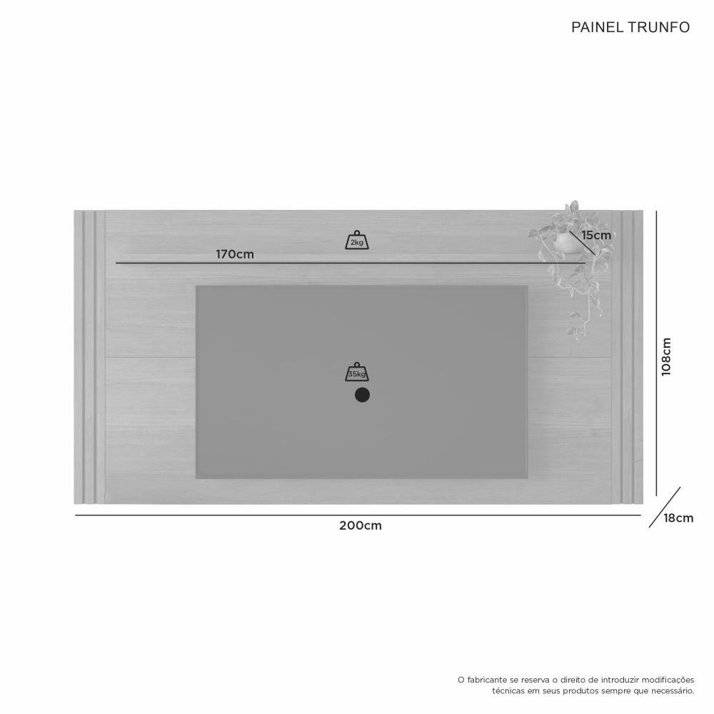 Painel até 70" Trunfo Cinamomo – JCM MOVELARIA - Imagem 3
