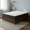 Colchão Casal Ravena 33 cm D26 Molas Ensacadas + Base Simples Corino Marrom – UMAFLEX + BIOSTAR