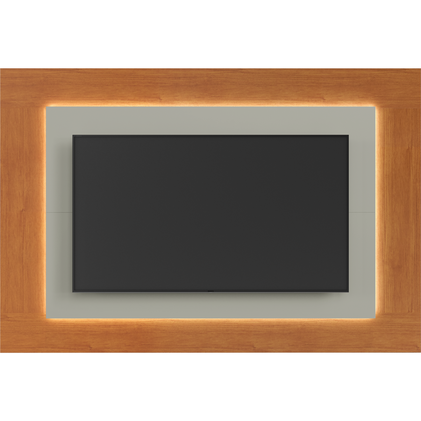 Painel até 58" Atenas 1,80 m Naturale/Off White - MAVAULAR - Imagem 2