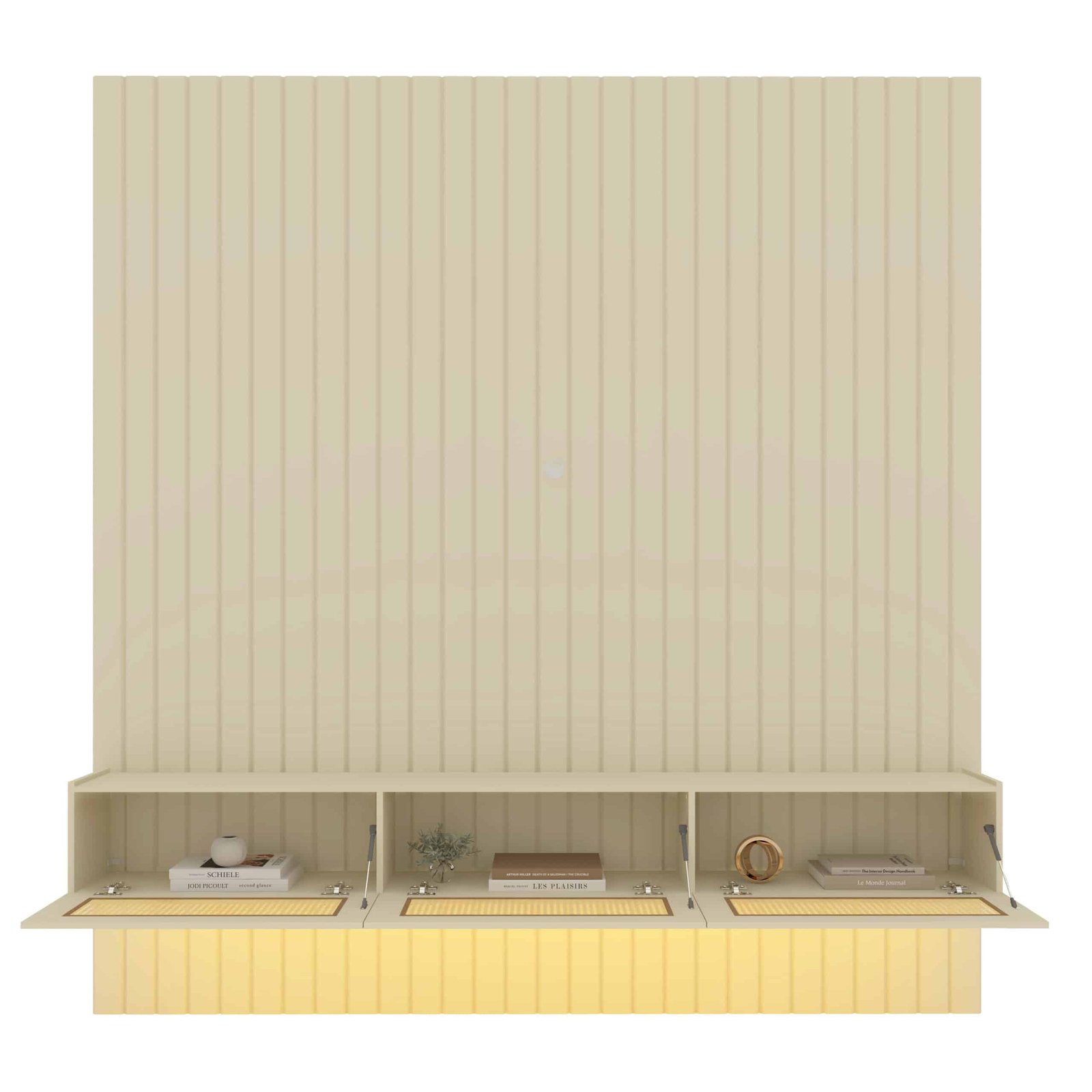 Home Suspenso até 85" Majestade 230 Off White com Nicho Native Off White - GELIUS - Imagem 2