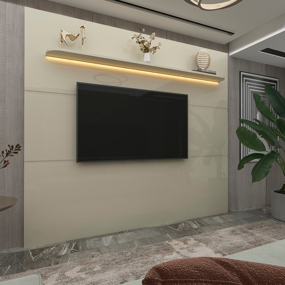 Painel até 85″ Royal 220 Off White – GELIUS - Imagem 2