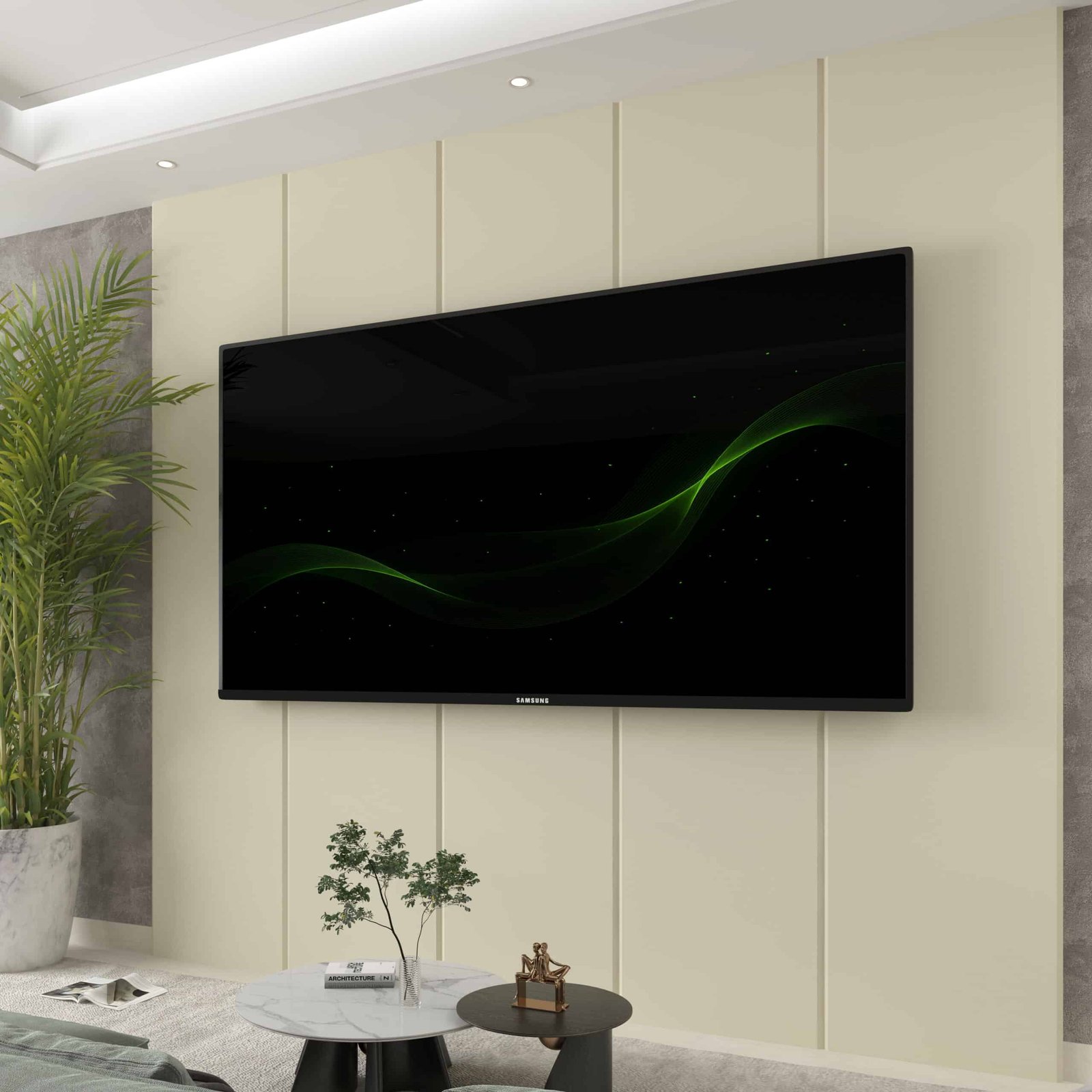 Painel até 85" Realce 2,225 m Off White - GELIUS