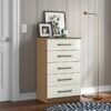 Comoda 5 Gavetas Atacama/Off White - ARAMOVEIS