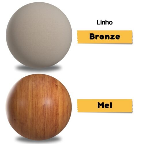 Alternative view of Kit 2 Cadeiras Sol Mel/Linho Bronze - VIERO MÓVEIS
