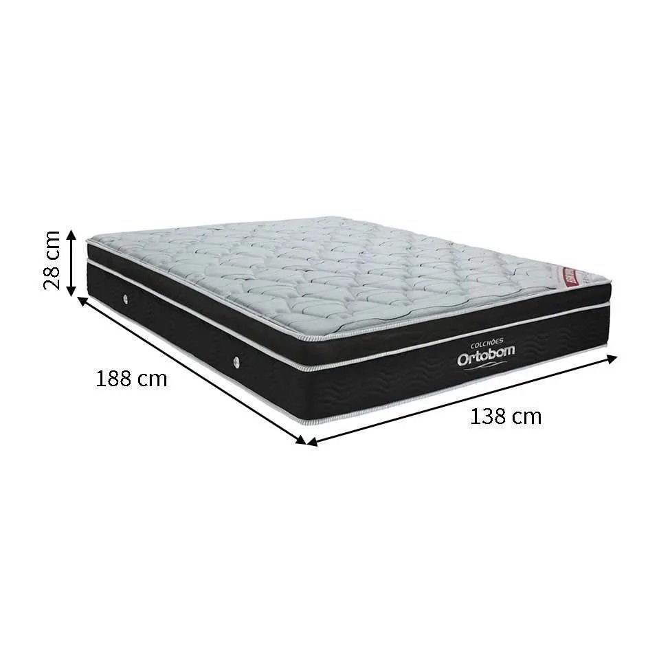 Colchão Casal Elegant Superpocket 28 cm D33 Molas ensacadas - ORTOBOM - Imagem 2