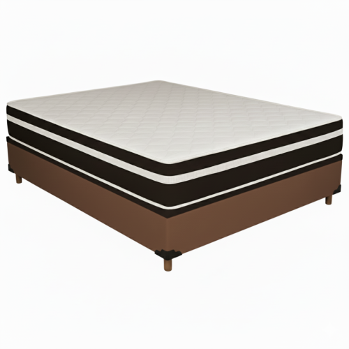 Alternative view of Colchão Casal Bio Classic D28 + Base Box Simples Corino Marrom – BIOSTAR/BIOFLEX