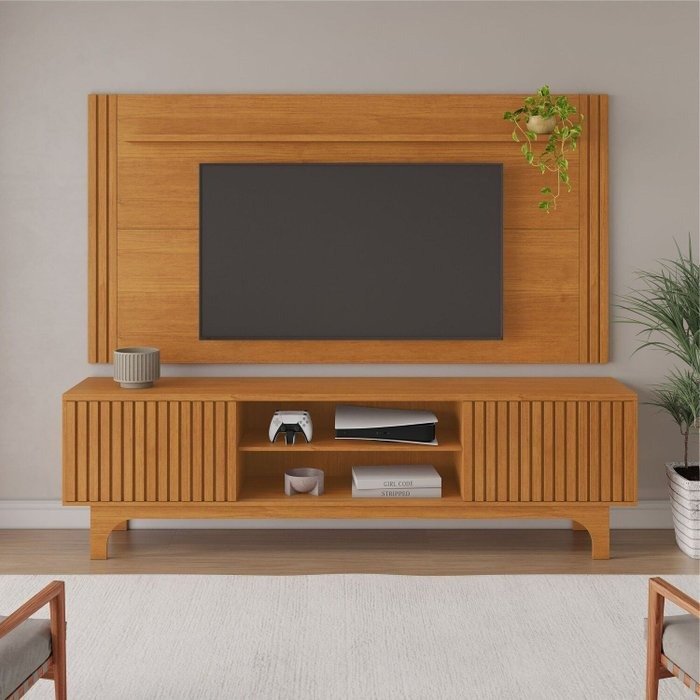 Painel + Rack até 70″ Trunfo Cinamomo – JCM MOVELARIA - Imagem 5