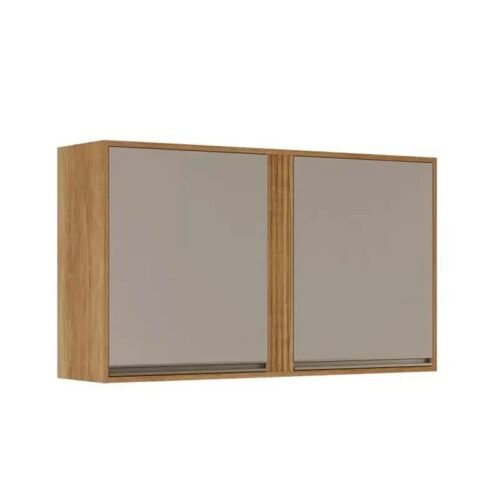 Aéreo 1.20m 2 Portas Cozinha Pérola Cinamomo/Off White - Sallêto