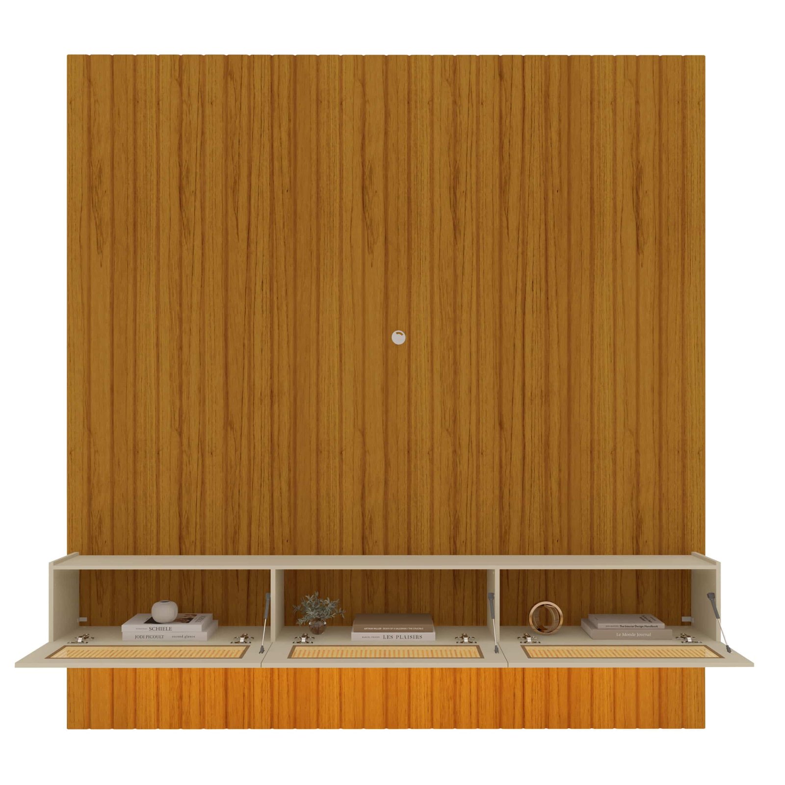 Home Suspenso até 85" Majestade 230 Naturale com Nicho Native Off White - GELIUS - Imagem 2