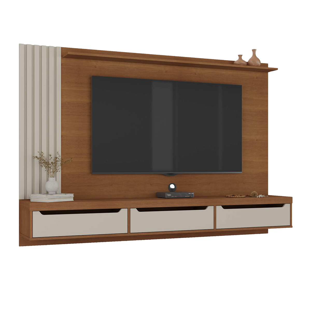 Painel até 75" Presence Cinamomo/Off White - ARTELY - Imagem 2