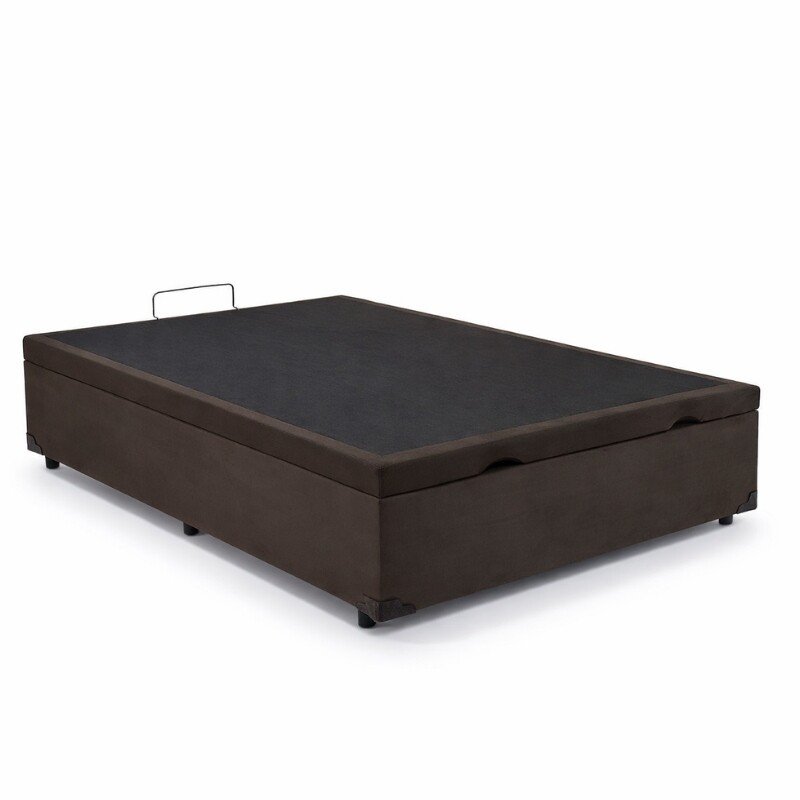 Colchão Casal Star One Ortopédico D-65 Anjos + Base Box Baú Casal Prime Confort Sued Marrom Blindado Issacar - 138x188x75 | Suporta até 280kg - Imagem 13