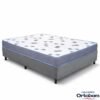 Colchão Casal Light 100% Espuma D33 Selado Ortobom + Box Casal Sued Cinza Ortobel - 138x188x54 | Suporta até 260kg