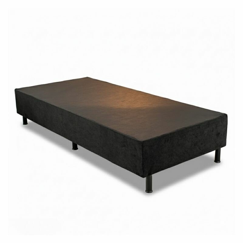 Base Box Solteiro Sued Preto 88x188x37 - Ortobel