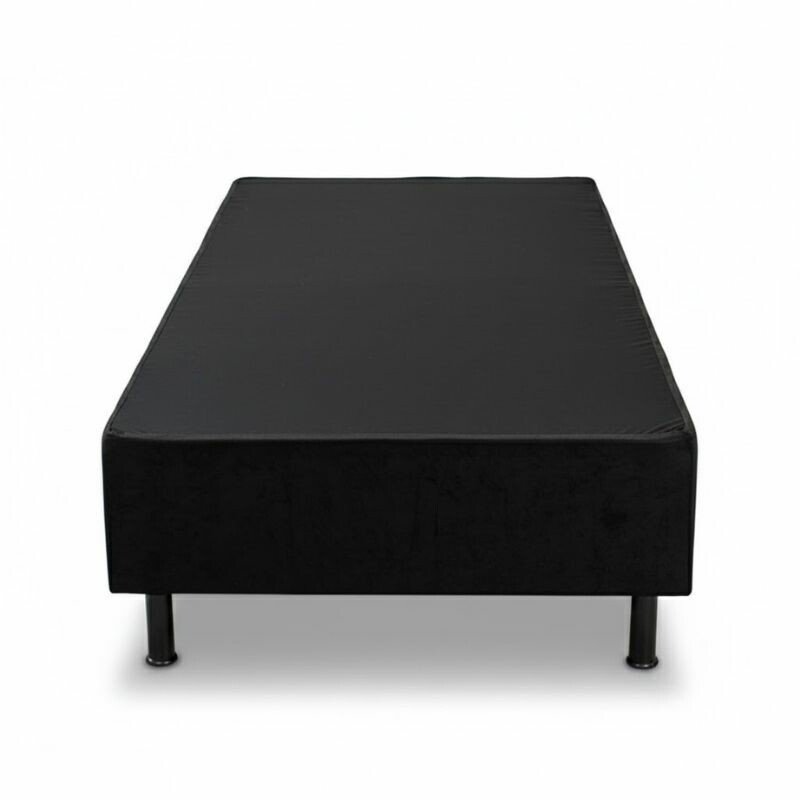 Base Box Solteiro Sued Preto 88x188x37 - Ortobel - Imagem 2