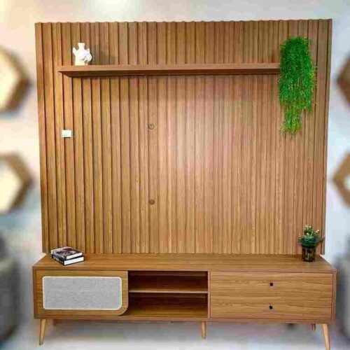 Alternative view of Painel + Rack até 75" TB346F Freijó - DALLA COSTA