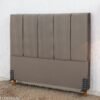 Cabeceira Casal Roma Veludo Cinza Larg. 1.40m