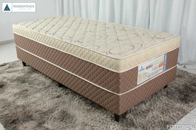 Cama Box Solteiro Rondoconfort Ortopédico D33 Selada - Rondomóveis