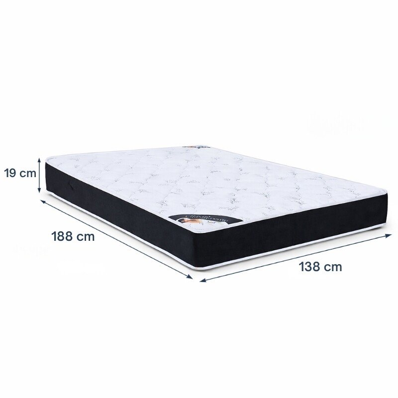 Colchão Casal Classic Supreme Ortopédico Lestespuma + Box Casal Sued Preto Ortobel - 138x188x56 | Suporta até 200kg - Imagem 11