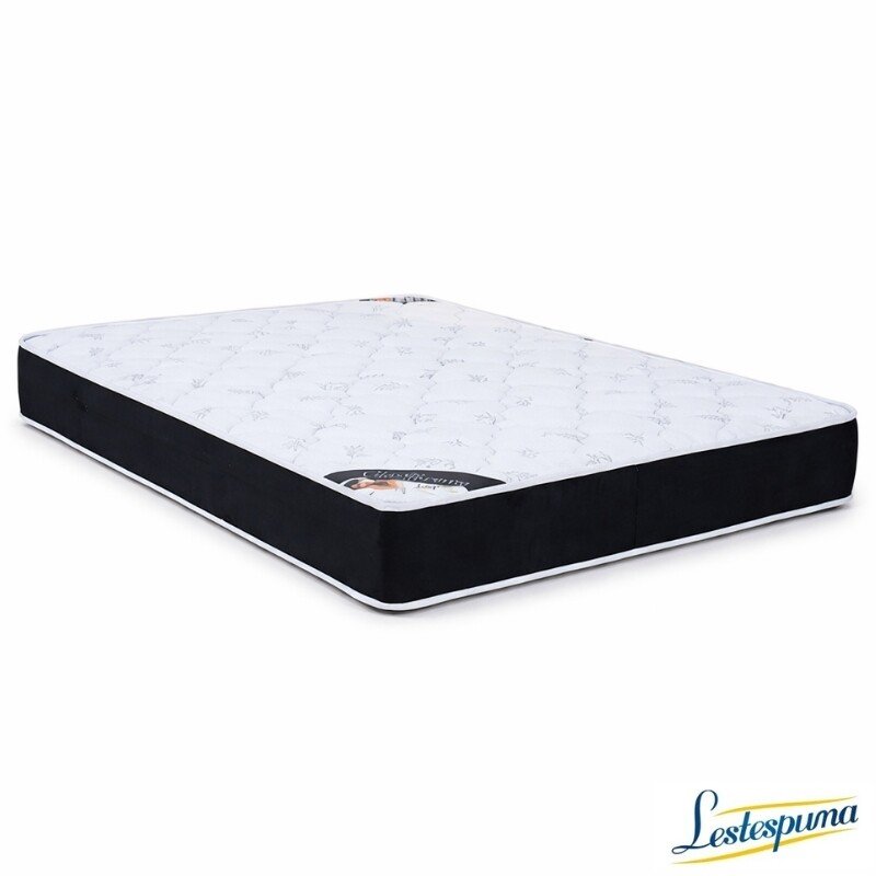 Colchão Casal Classic Supreme Ortopédico Lestespuma + Base Box Baú Casal Prime Confort Sued Preto Blindado Issacar - 138x188x64 | Suporta até 200kg - Imagem 13