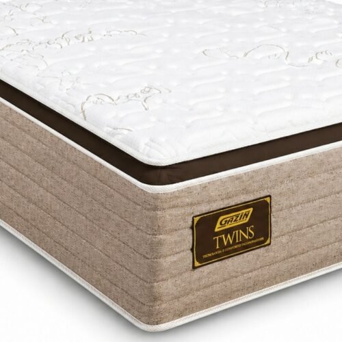 Alternative view of Colchão Casal Twins 138x188x34 Molas Ensacadas BlueWave - Gazin | Suporta até 290kg