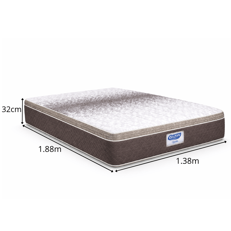 Colchão Opala Casal Molas Ensacadas 138x188x32 - Gazin | Suporta até 240kg - Imagem 5