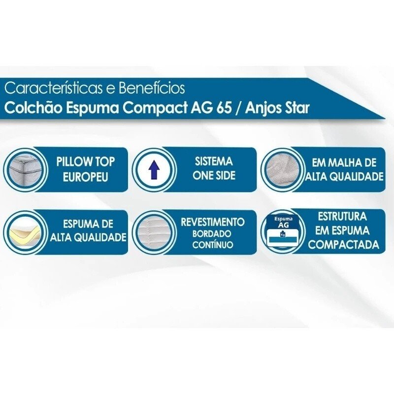 Colchão Queen Star One Ortopédico D-65 158x198x30 Anjos | Suporta até 280kg - Imagem 6