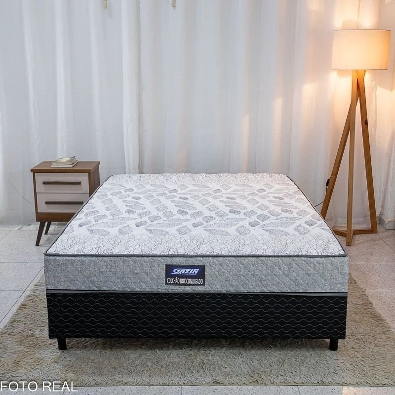 Combo Guarda-roupa Roma Larg. 1.77m Cinamomo/Off 6 Portas 2 Gavetas - Sallêto + Unibox Casal Supreme Ortopédico 138x188x53 Gazin | Suporta até 220kg - Imagem 7