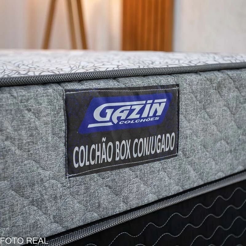 Combo Guarda-roupa Solteiro Estrela Cinamomo/Off 4 Portas C/ Pés Larg. 1.00m - Sallêto + UniBox Solteiro Supreme Natural D28 88x188x53 Cinza - Gazin - Imagem 8