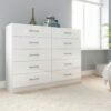 Cômoda 10 Gavetas Caribe Branco - FELLICCI