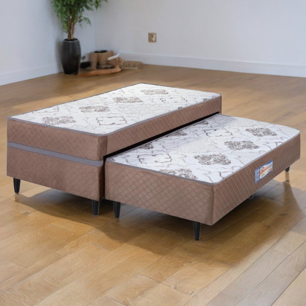 Cama Box Solteiro com Auxiliar Açucena D28 - ECOTEC