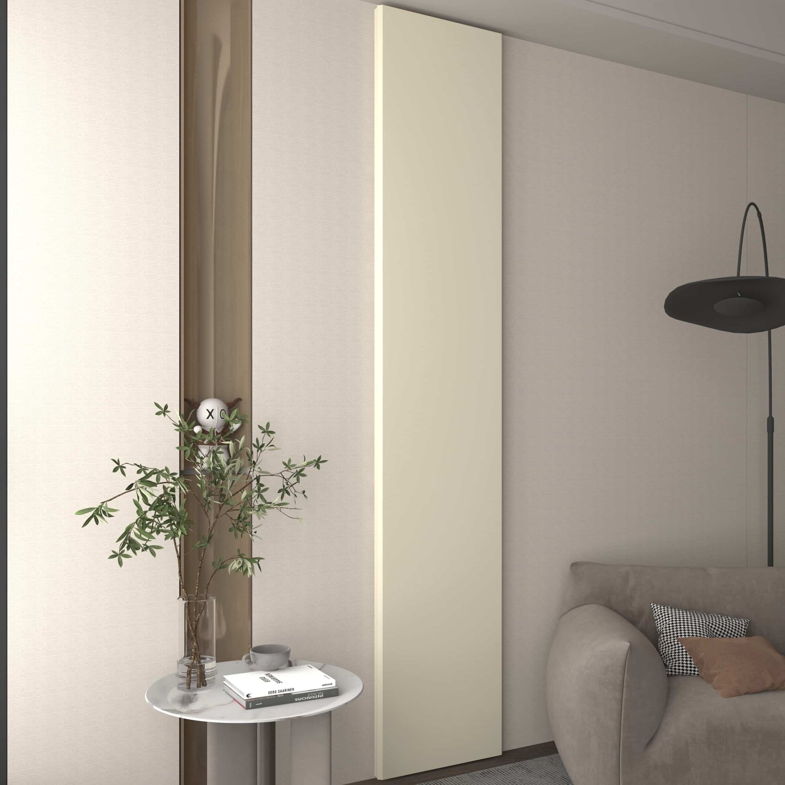 Placa Painel (Extensão) Realce 44,5 cm Off White – GELIUS - Imagem 2
