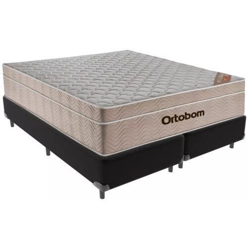 Alternative view of Colchão Queen Airtech Springpocket 25 cm D26 Molas Ensacadas + Base Simples Corino Preto – ORTOBOM + BIOSTAR