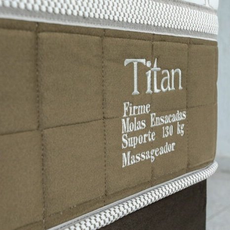 Colchão Queen Massageador Titan/Thor 34 cm D28 Molas Ensacadas + Base Box Simples Corino Branco – VIERO + BIOSTAR - Imagem 3
