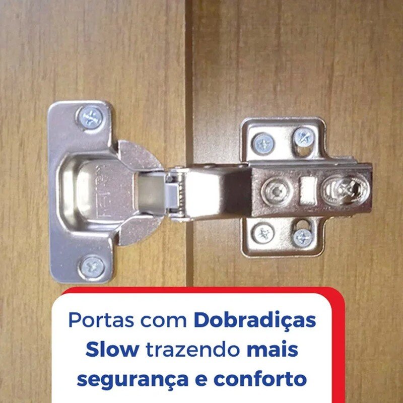 Guarda-roupa Da Vinci Plus 6 Portas Castanho Larg. 2.75m - D Doro - Imagem 7