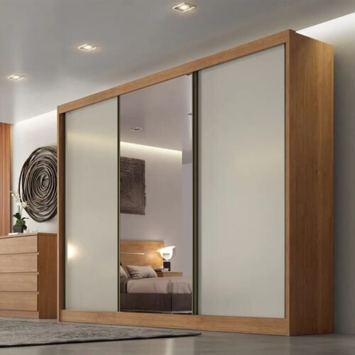 Alternative view of Guarda-roupa Casal Sollo Plus Cumaru/Fendi 3 Portas 8 Gavetas C/ 1 Espelho 100% MDF Larg. 2.73m - Novo Horizonte
