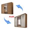 Guarda-roupa Casal Sollo Plus Cumaru/Fendi 3 Portas 8 Gavetas C/ 1 Espelho 100% MDF Larg. 2.73m - Novo Horizonte