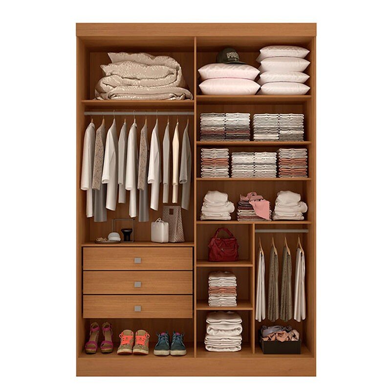 Guarda-roupa Da Vinci Plus 4 Portas Cinamomo/Off White Larg. 1.85m - D Doro - Imagem 2