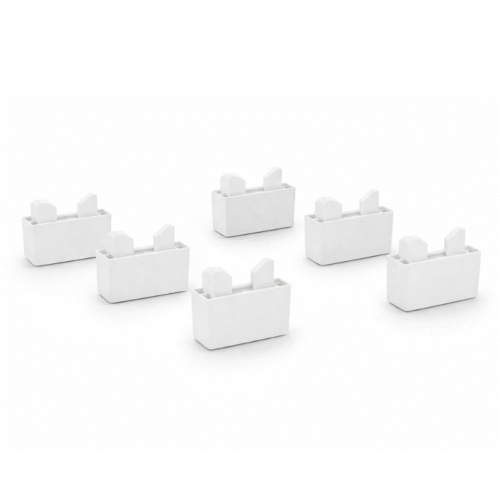 Kit 6 Pés Plástico Branco - Sallêto