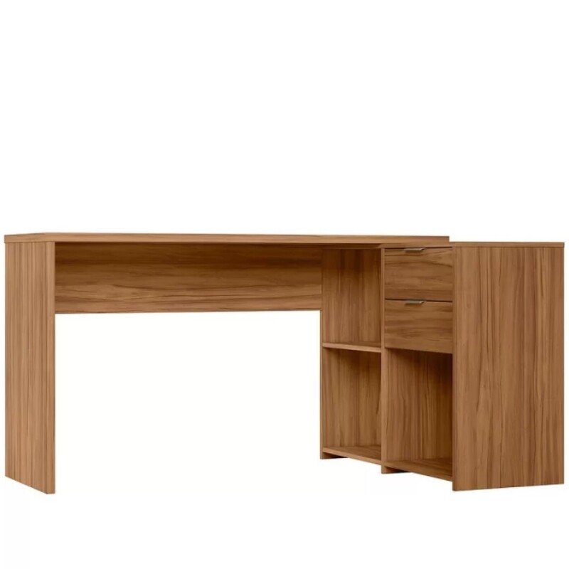 Mesa Office NT 2060 Larg. 2.00m Freijó 2 Gavetas Notável - Imagem 8