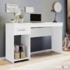 Mesa Office NT 2070 Larg. 1.08m Branco 1 Gaveta Notável