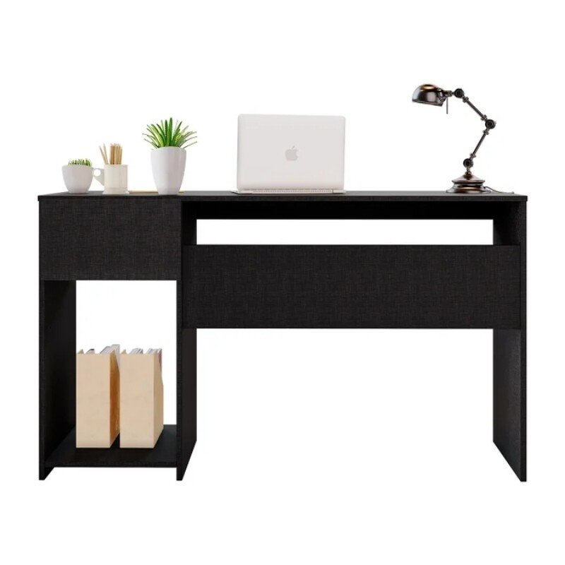 Mesa Office NT 2070 Larg. 1.08m Preto 1 Gaveta Notável - Imagem 5