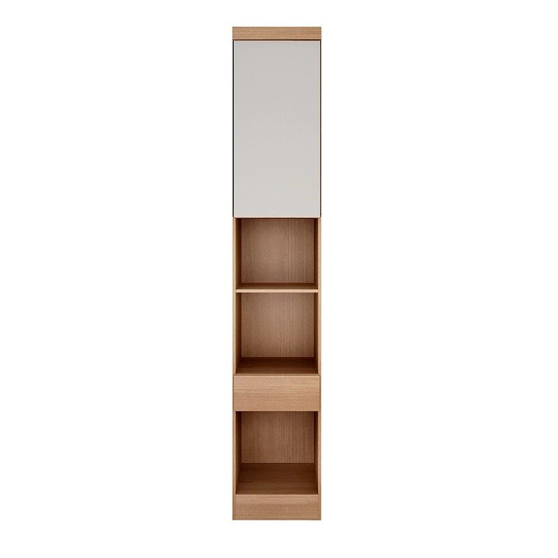 Modulado Queen Cumaru/Fendi Fosco 1 Guarda-Roupa Rizon New 4 Pts + 2 Criado Rizon + 1 Canto Oblíquo Rizon C/Porta de Vidro + 1 Aéreo 4 portas Rizon - Novo Horizonte - Imagem 8