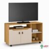 Rack Seleto Candian Larg. 1.21m Cinamomo/Off para TV até 49" - JCM