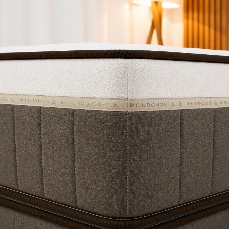 Colchão Premium Plus Molas Ensacadas Pocket Rondomóveis + Base Box Casal Rondopremium 138x188x70 | Suporta até 240kg - Imagem 2