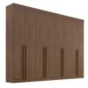 Guarda-roupa Daymond 8 Portas Castanho Larg. 2.75m - D Doro